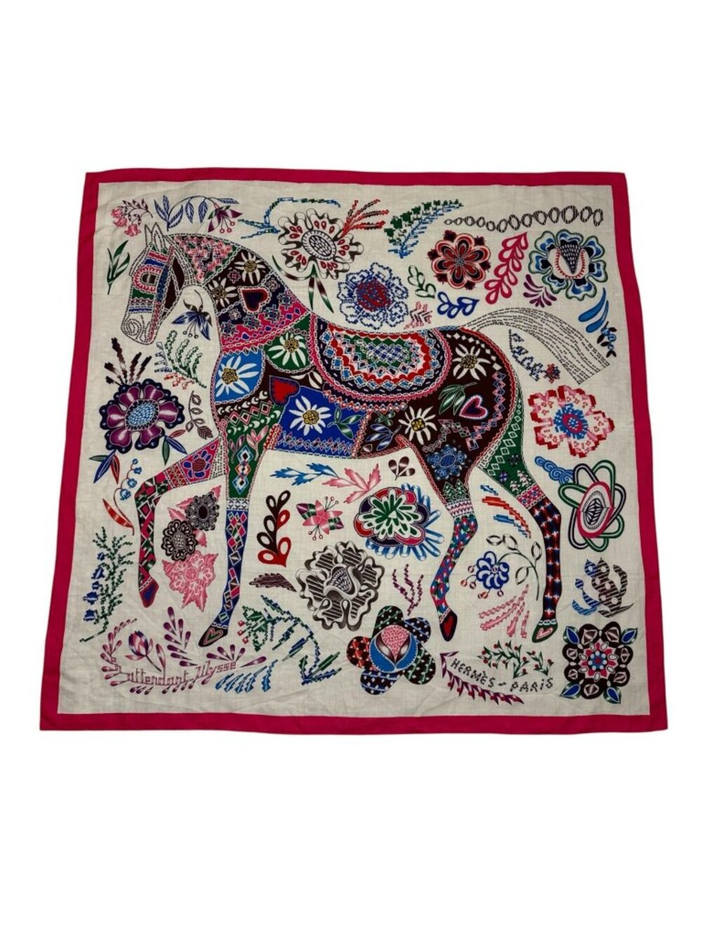 Hermes Carre Geant 140 Waiting for Odysseus Scarf